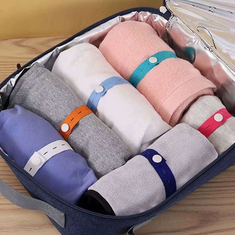 Lala roll lazy folding clothes to storage artifacts, pants, sweater classification, storage, tied bundle pine tight elastic band