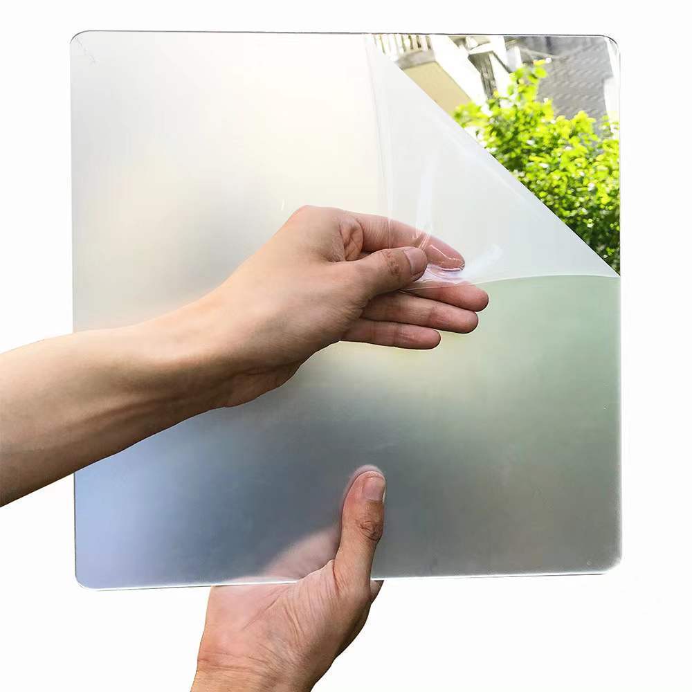 Espejo de pared acrílico autoadhesivo para el hogar de alta definición decoración de baño espejo adhesivo acrílico no romperá adhesivo espejo suave