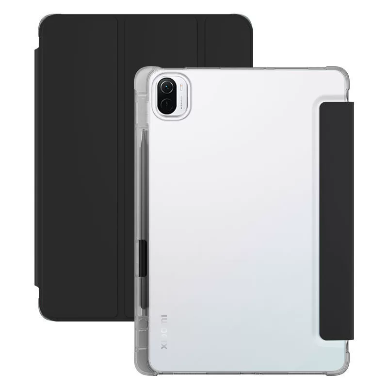 Подходит для защитного чехла Xiaomi плоской панели 5/5pro на 11 дюймов, Xiaomi Pad6/6Pro с отделением для стилуса, трехслойный прозрачный мягкий чехол