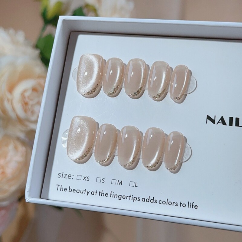 Nail Art Nail Pieces Wear Nail Pieces Advanced Sense Blush Armor Pure Hand-made Batch Bean Ins Wind Short Nail Pieces Nail Patch Nail Art Nail Pieces Wear Nail Pieces Advanced Sense Blush Armor Pure Hand-made Batch Bean Ins Wind Short Nail Pieces Nail Patch