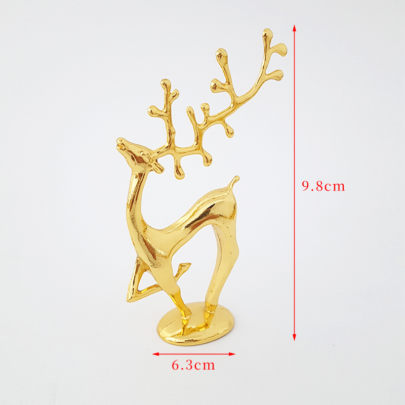 Luz casa de lujo cubierta de metal accesorios de elevación ciervos Cisne elefante animal decoración aromaterapia cubierta Candy Jar Accesorios