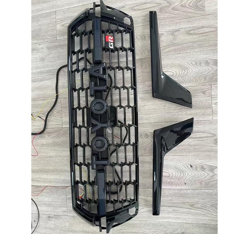 Suitable for 2016-2022 Toyota Land Cruiser LC200, GR model full-grid grille modification with lights
