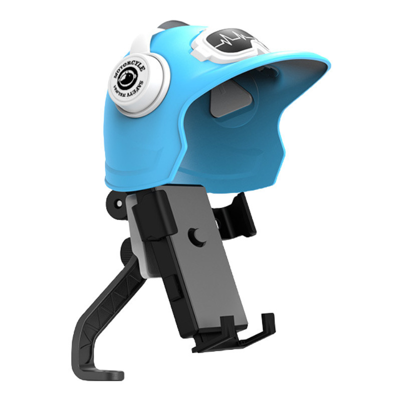 小さなヘルメットのテイクアウト騎手オートバイの携帯電話スタンド電気自動車自転車防水サンシェードナビゲーション携帯電話スタンド|undefined