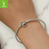 Retro bracelet heart shaped, beads, Amazon, silver 925 sample