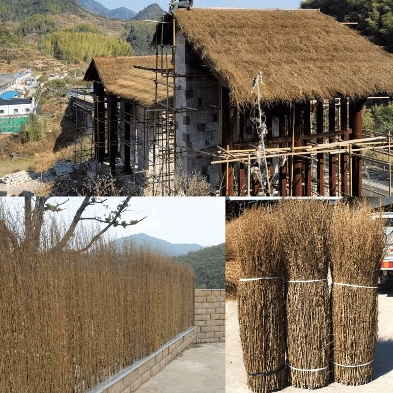 Декоративный шелковый забор для улицы, бамбуковый забор в стиле фермерского дома, забор для двора, слегка ветвистый бамбуковый забор