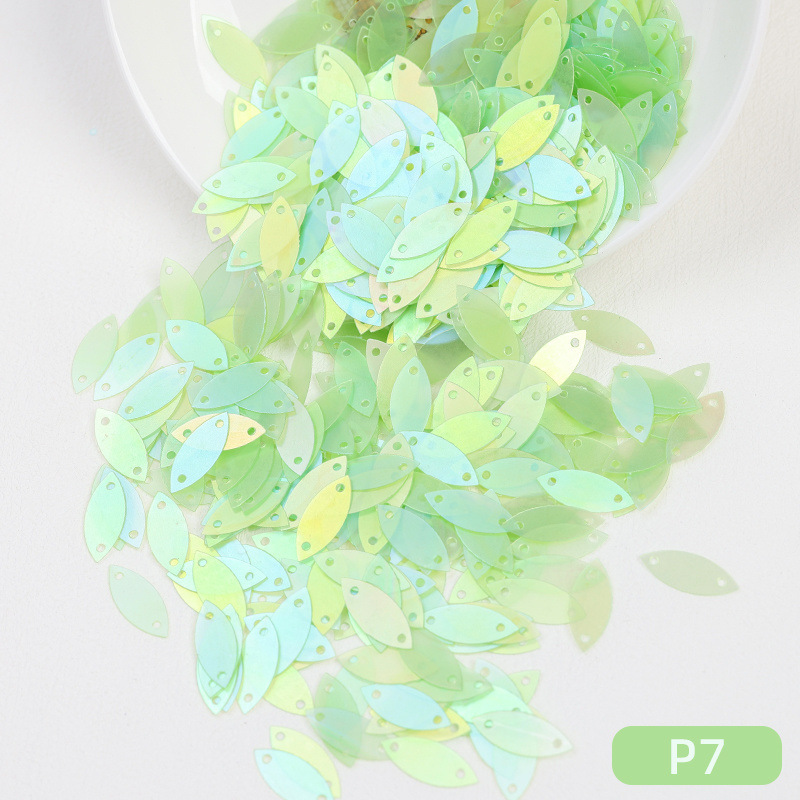 马眼亮片法式刺绣diy材料创意手缝珠片双孔服装配件耐高温片饰品|undefined