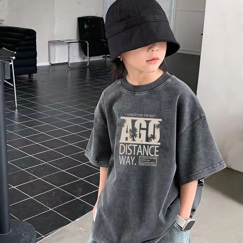 워싱 블랙 [AGO 반팔]