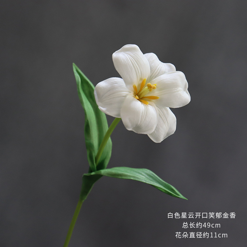 Material de flor de boda blanco brumoso artificial Misty Wedding Hall decoración camino plomo arreglo de flores techo flor artificial Flor de plástico