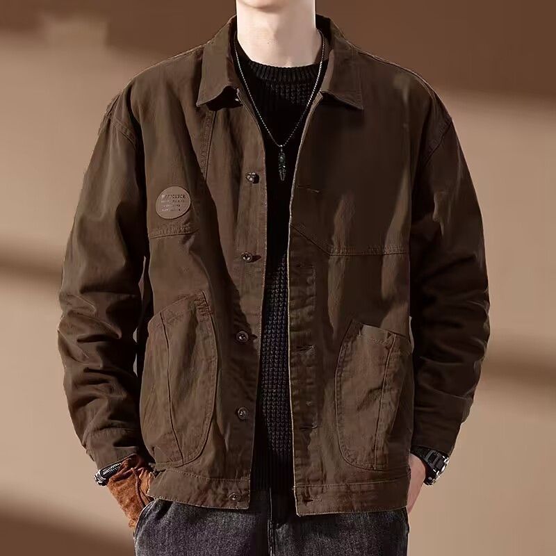 感工装コート男春秋タイプのファッションブランドがゆったりしています。|undefined