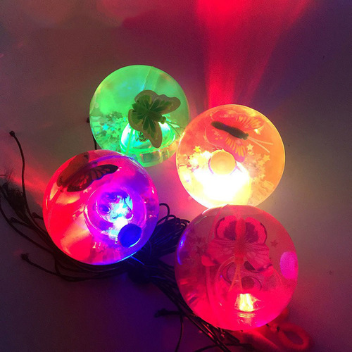 Glowing bouncy ball, crystal ball, jumping ball, children's toys, street stalls, hot-selling toys, small gifts to attract traffic