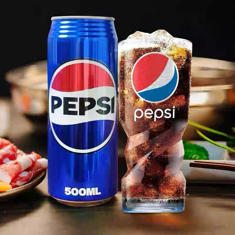 Газированный кола (Pepsi), 500 мл, японский импорт, синяя банка