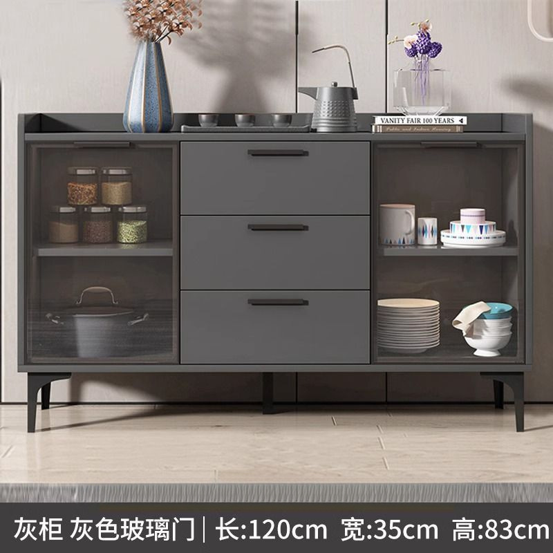 Gabinete de comedor moderno simple contra la pared armario de almacenamiento armario de almacenamiento sala de estar armario de almacenamiento de lujo ligero armario de microondas armario de té armario de vino