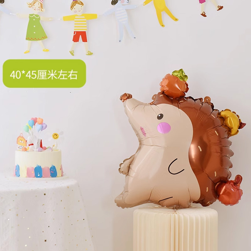 サーカステーマアルミフィルムバルーン子供の赤ちゃんの最初の誕生日動物幼稚園学校パーティー装飾|undefined