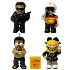 香港電影懦夫救星逃學威龍古拳法星爺達叔搞笑手辦禮物桌面擺件