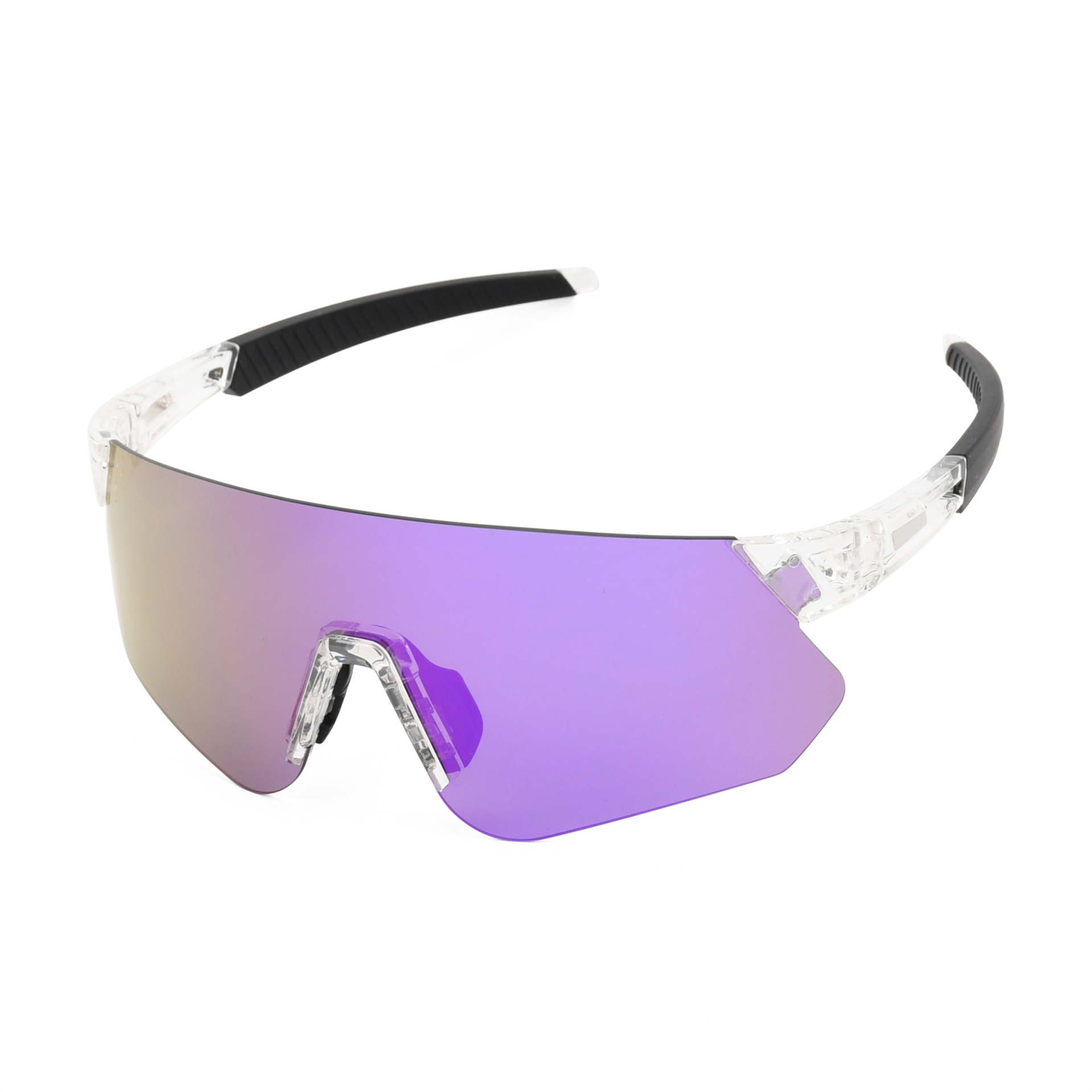 풀 퍼플 필름이 적용된 브라이트 프레임 블랙 풋머프