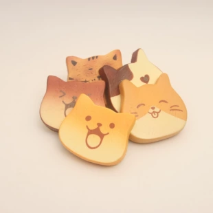Мягкая игрушка-антистресс тост с кошачьими ушками сверхмягкая PU