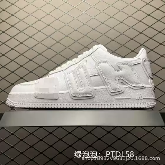 Putian Shoes Pure Original Air Force One Af1 Ow Joint 3m Reflective Full-Grain Leather Cpfm Men's and Women's Sneakers