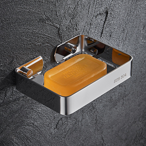 304 stainless steel soap box drain laundry pool soap rack hotel soap dish bathroom toilet soap net