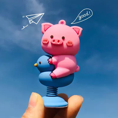 Popular Car Interior Decoration Supplies – Car ornaments - rocking-powder-pig-ornaments