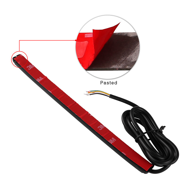 Directo de fábrica 48 SMD luz de la motocicleta barra de luz LED luz de freno señal de vuelta carcasa motocicleta Placa de cola al por mayor