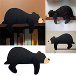 跨境新款可爱憨憨熊木制门角装饰 PVC材质家居门框卡通装饰品摆件