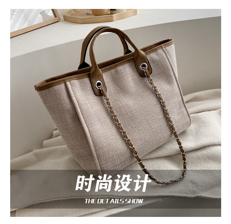 Simple Canvas Fashion Shoulder Bag display picture 23