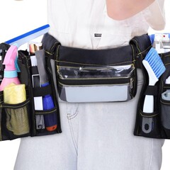 Amazonクリーニングベルトツールバッグウエストエプロンポケット付きクリーニング用品Clean belt apron