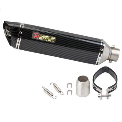 Factory direct motorcycle scooter modified exhaust pipe tail throat spring breeze NINJA small hexagonal round tail exhaust pipe (Motorcycle exhaust pipe) - 470mm-full-imitation
