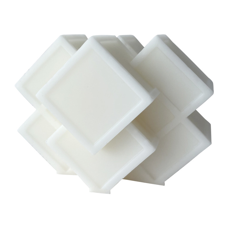 Nuevo creativo geométrico cuadrado vela molde de silicona ins aromaterapia vela decoración fragante piedra molde de yeso