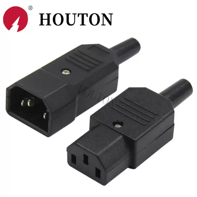 电源插座 AC-013公母对插 AC-013A三孔AC电源插座ac品字插头插座