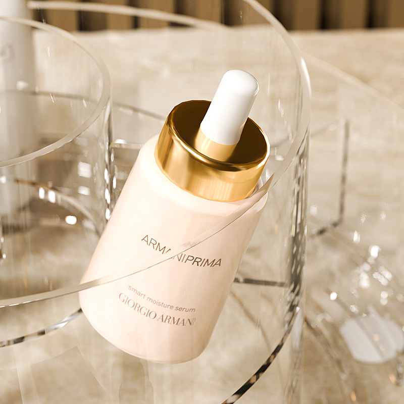 Estuche de maquillaje de escritorio, tocador, lápiz de cejas multifuncional, estante de lápiz labial, gran capacidad, instalación gratuita, viento de lujo ligero, rotativo image 5