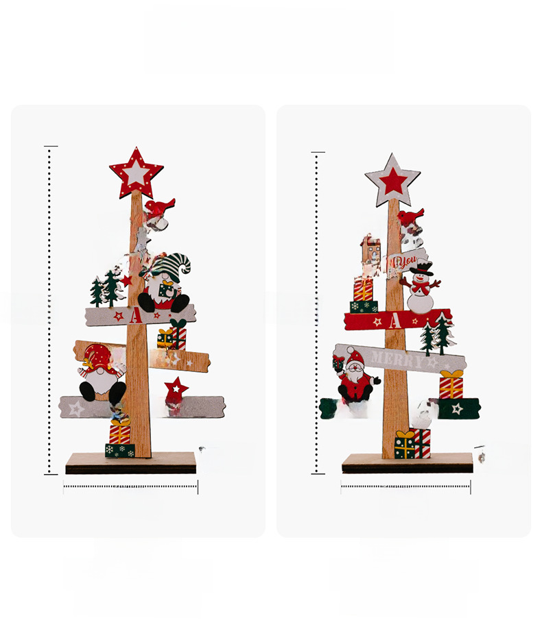 Kalėdinės stalo dekoracijos, angliškos raidės, medinė lėkštė pagyvenusiems žmonėms, sniego senio nykštukas, mediniai papuošalai pagyvenusiems žmonėms_voghion.com