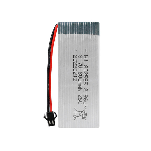 3.7V 800mAh model aircraft battery 25C rate F181/F163/H12C quadcopter 802555