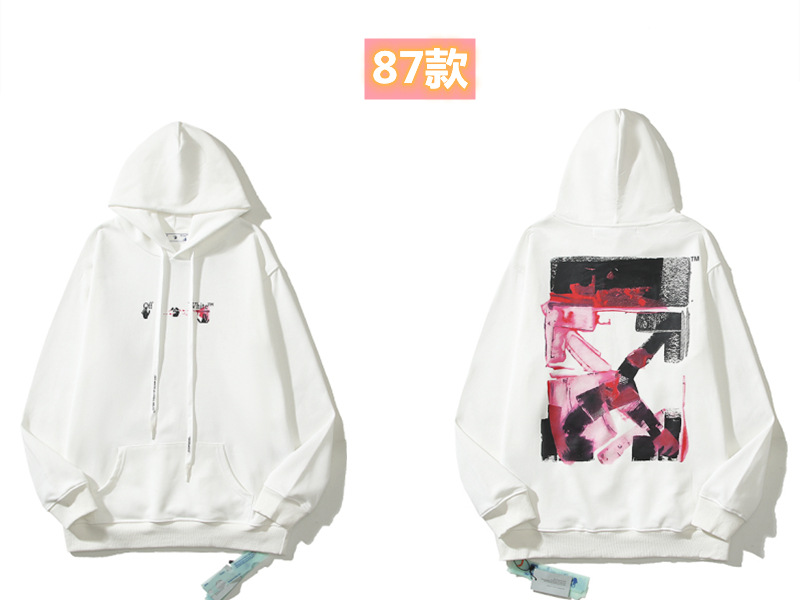 Marca de moda offwhite graffiti religioso pintura al óleo impresión de flecha hombre y mujer suelta OW pareja alta calle hoodie abrigo