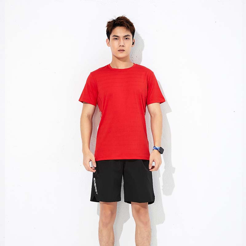 Camiseta deportiva de verano para hombre, de secado rápido, informal, para correr, baloncesto, entrenamiento, holgada, transpirable, de seda helada, de manga corta, al por mayor