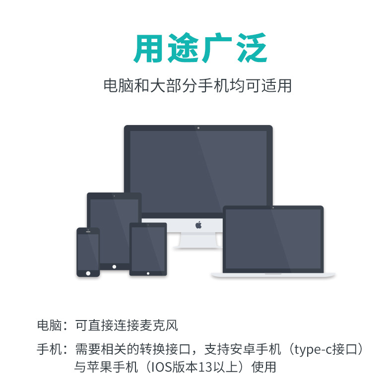 USB電容麥克風(fēng)套裝家用電腦錄音游戲高采樣降噪監(jiān)聽(tīng)有線話筒跨境