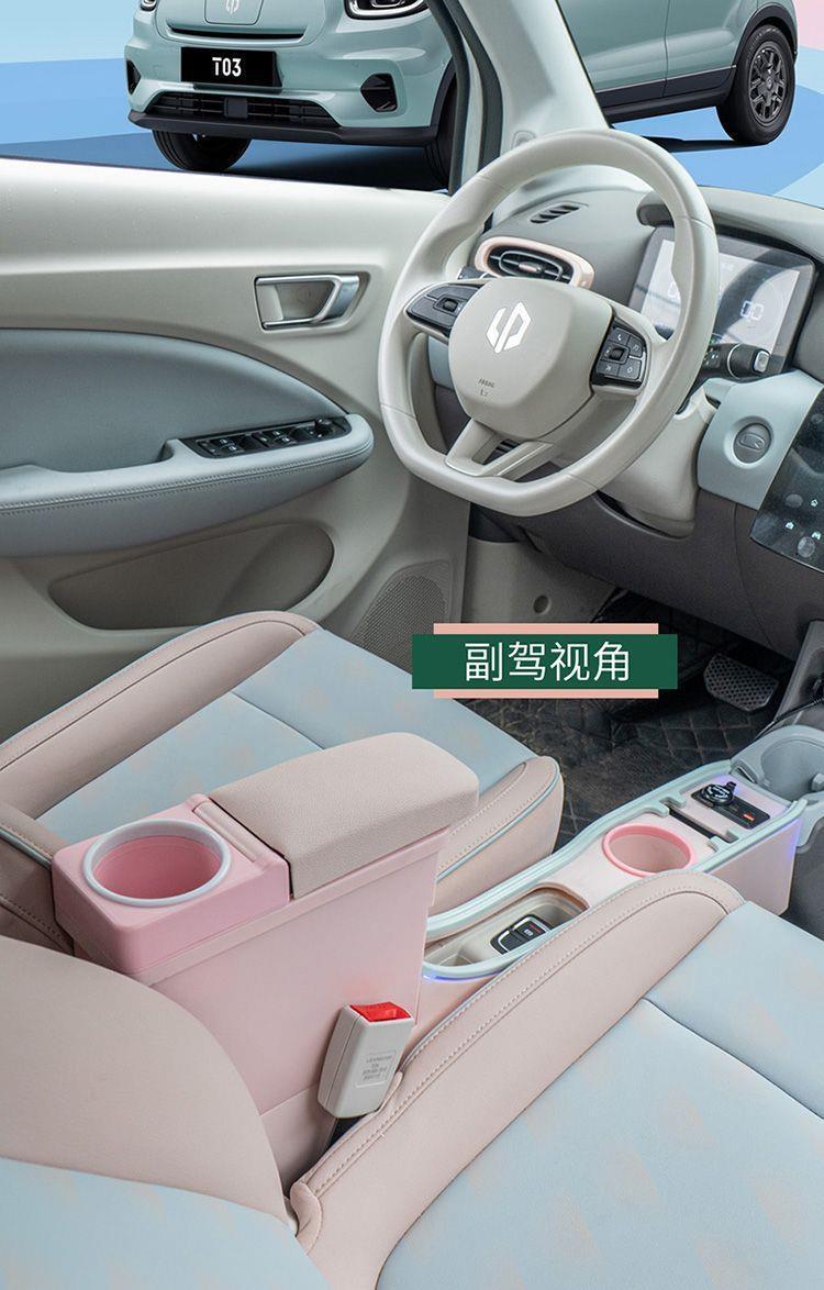 24 Models of Leapmotor T03 Armrest Box Central Storage Box, Leapmotor T03 Dedicated Channel Armrest Box Interior Modification Armrest 25