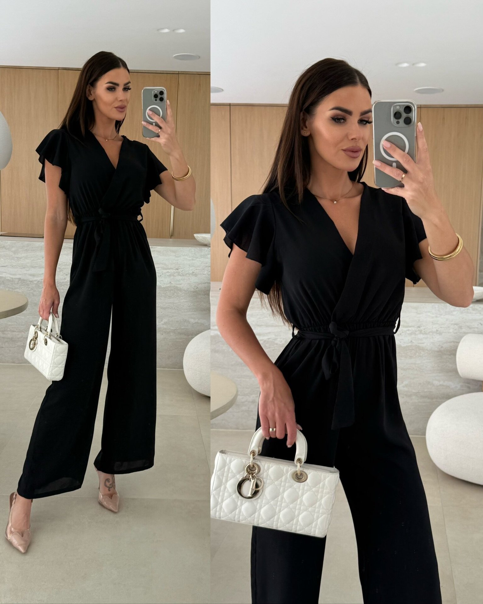Women's Casual Office Daily Temperament Commuter Commute Style Solid Color Jumpsuits Full Length display picture 20