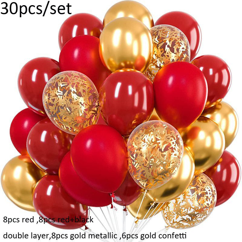 12 -INCH RED 20+ METAL GOLD 5+ Gold Seerfins 5+ ленты