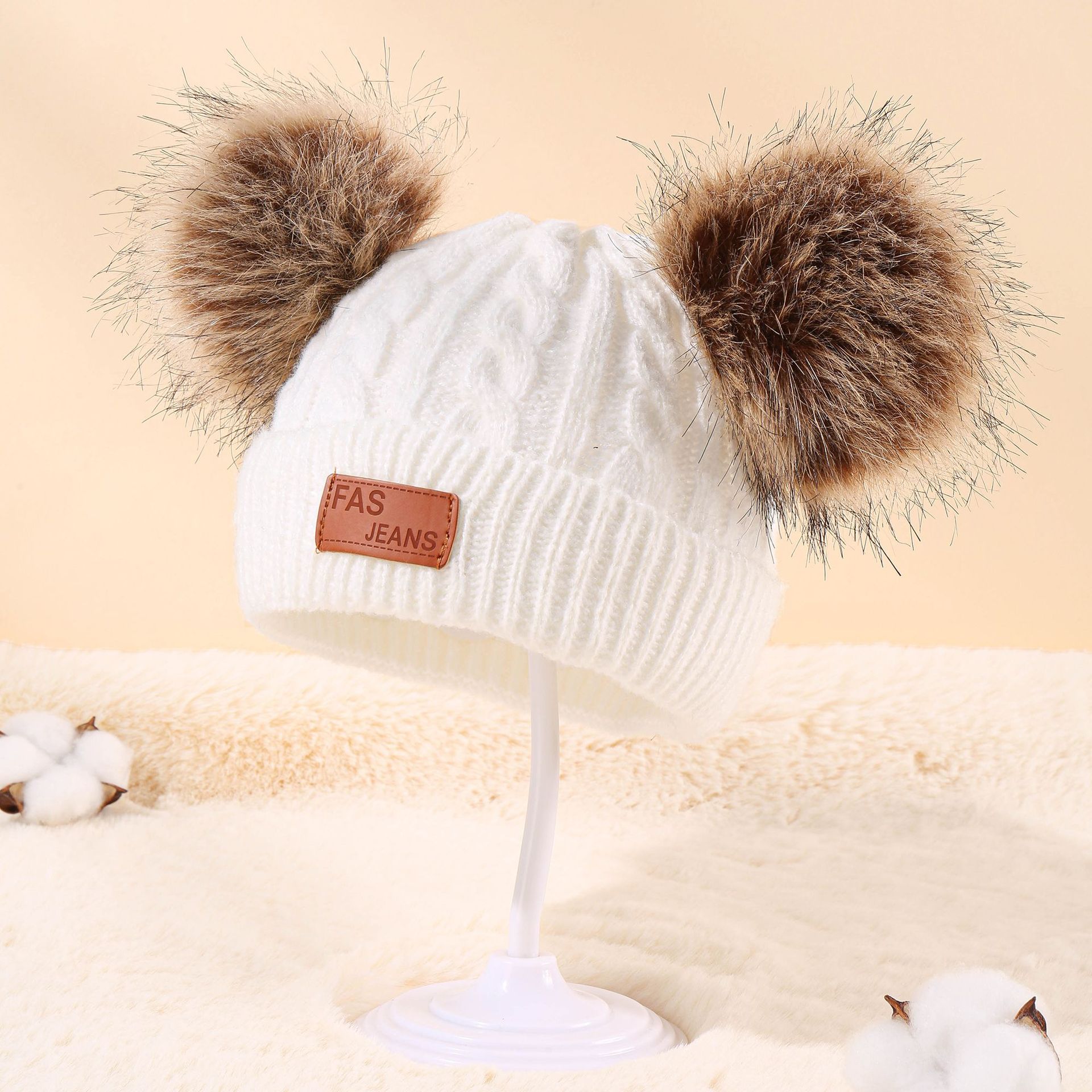 Pom Poms Design Fashion Style Fashion Solid Color Pom Poms Woolen Baby Accessories