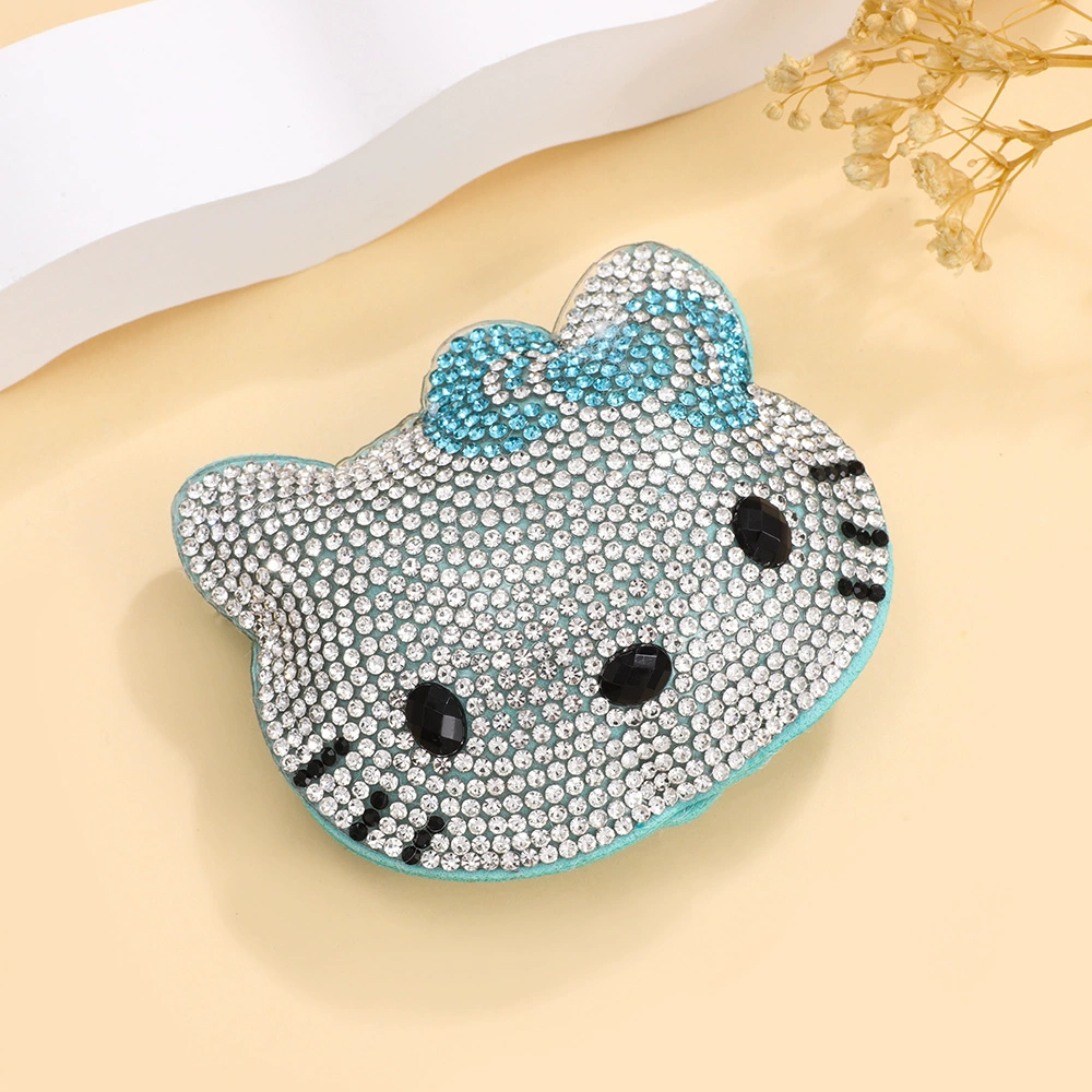 Hello kitty, elite multicoloured pendant, universal keychain, accessory, diamond encrusted