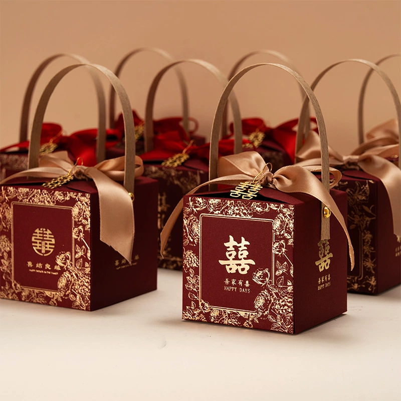 Свадебная сахарная коробка новая китайская свадебная конфета коробка высококачественная свадебная подарочная коробка