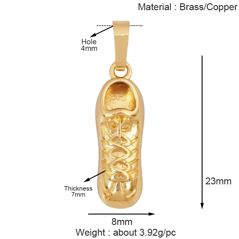 2g Weight Pendant Jewelry Making Type 15 * 20mm Jewelry Making Size DIY Jewelry Accessories Classification 1 Piece Quantity Copper Material Bag, Boots, Shoe Pattern All Seasons Season Polished Finish Plating Design Elegant, Sweet, Classic Style Style 1 Piece 15 * 20mm Copper Bag Boots Shoe Polished Pendant DIY Jewelry Accessories 13