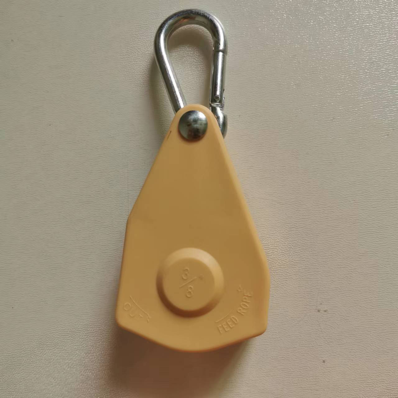 구스옐로 도르래 단일제품(반제품) - 금속바퀴 내장 - 1개 7개 포함#카라비너, 무선