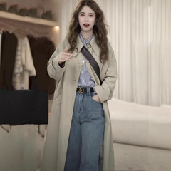 中长款英伦风高级感风衣外套女2025秋季新款气质减龄休闲显瘦大衣