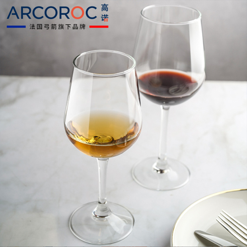 Arcoroc Gaonuo Manor Tempered Glass Goblet Restaurant Durable Red Wine Glass Can be Used in Dishwasher Hotel