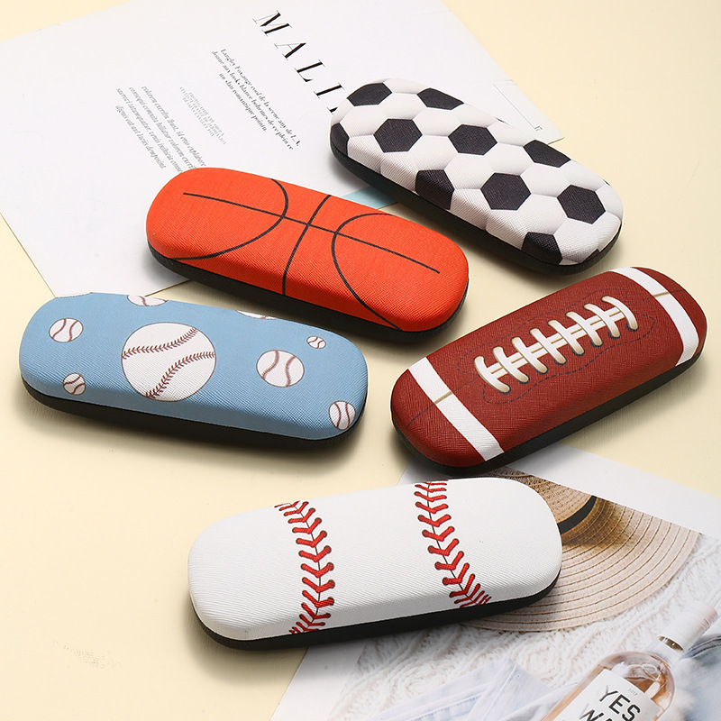 时尚简约多色图案抗压学生近视铁盒光学眼镜盒可印LOGO厂家批发