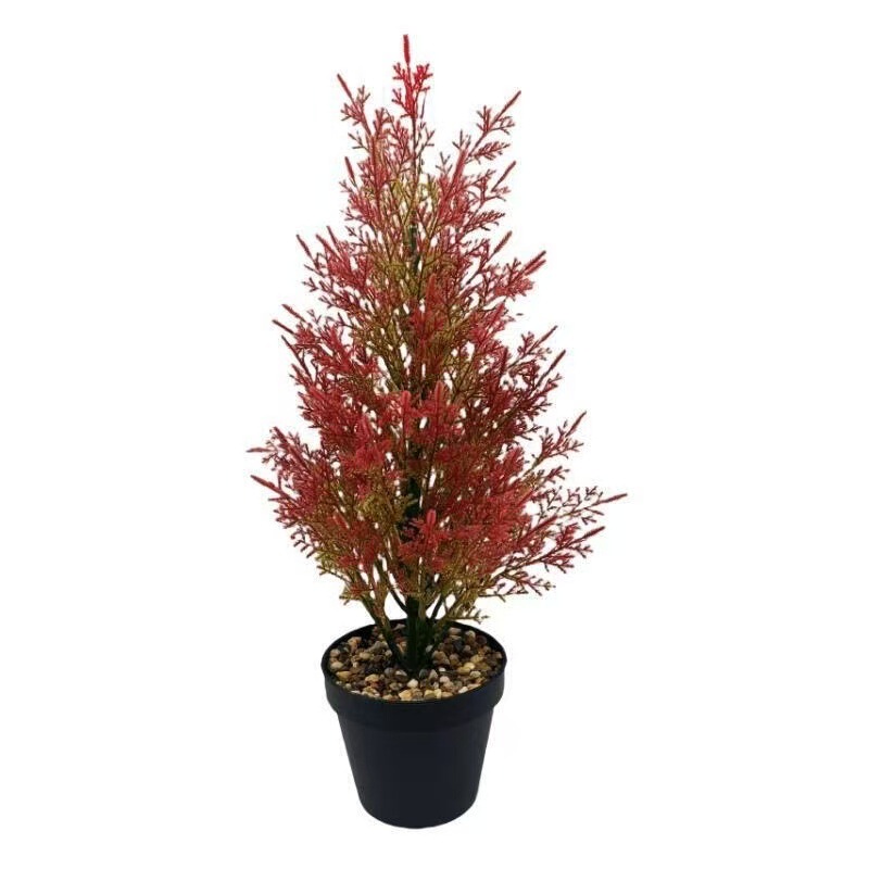 クロスボーダーシミュレーションクリスマスツリー小さなモミの木アマゾン人工緑植物鉢植え造花緑化装飾セット装飾品|undefined