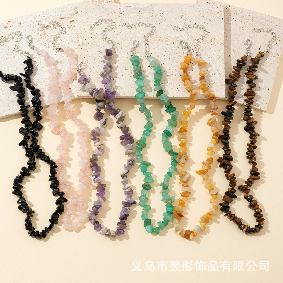 Измельченные ожерелья из ниши хрустальные нефритовые цветные ключицы чистые натуральные каменные свитера
