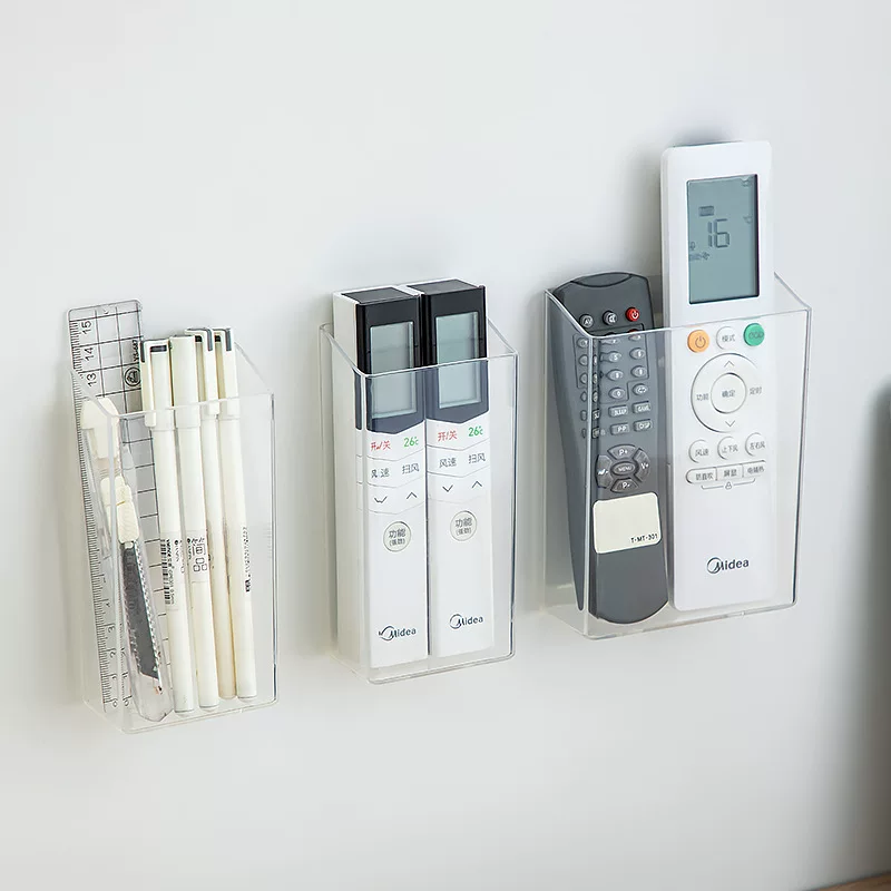 Remote control, wall acrylic mobile phone for bed, storage box